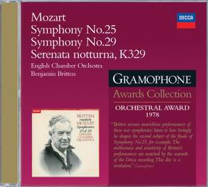 Mozart: Symphonies Nos 25 & 29 Product Image