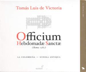 Victoria: Officium Hebdomadae Sanctae (Office for Holy Week) Product Image