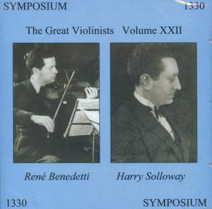 The Great Violinists Volume XXII