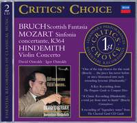 Bruch: Scottish Fantasy, Mozart: Sinfonia Concertante, Hindemith: Violin Concerto