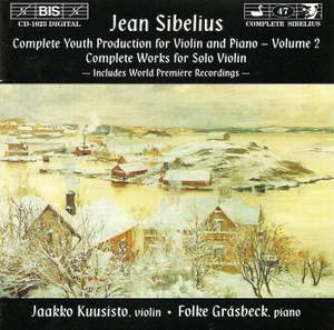 Sibelius - Youth Production for Violin & Piano, Volume 2