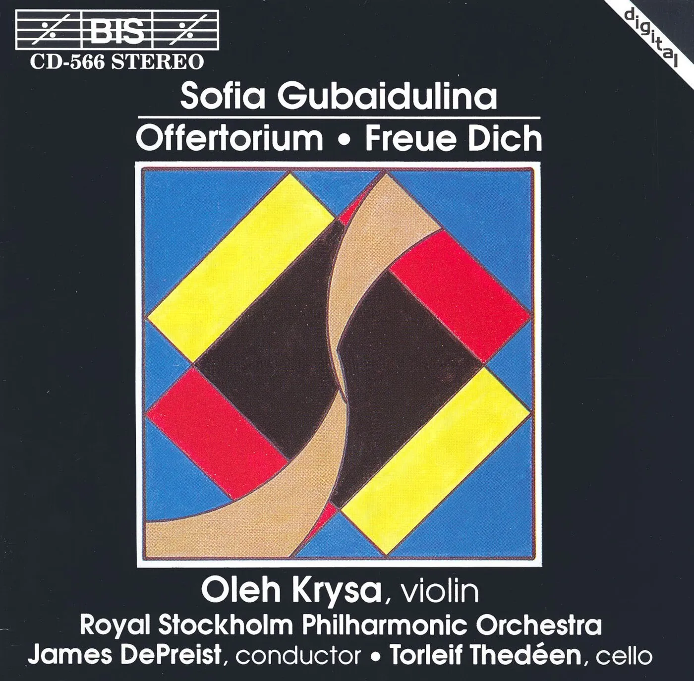 Sofia Gubaidulina - Offertorium; Rejoice!, Oleh Krysa (Violin) 1993 BIS – BIS-CD-566 Sofia Gubaidulina - Offertorium; Rejoice!, Oleh Krysa (Violin) 1993 BIS – BIS-CD-566