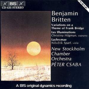 Britten: Les illuminations, Lachrymae & Frank Bridge Variations