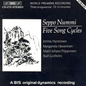 Seppo Nummi - Five Songs Cycles Product Image