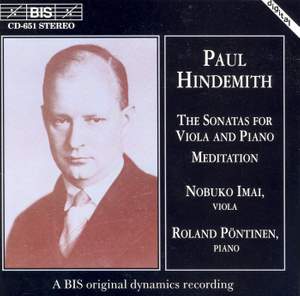 Hindemith - Viola Sonatas