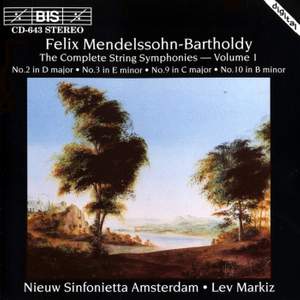 Mendelssohn - Complete String Symphonies, Volume 1