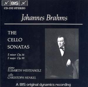 Brahms - Cello Sonatas Nos. 1 & 2