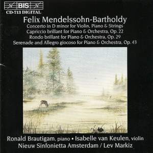 Mendelssohn: Concerto in D minor for Violin, Piano and String Orchestra
