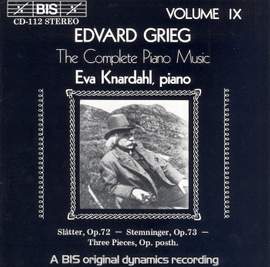 Grieg - The Complete Piano Music, Volume 9