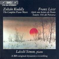Piano Music by Kodály and Liszt