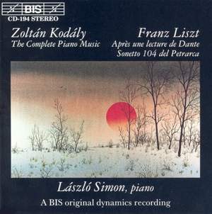Piano Music by Kodály and Liszt