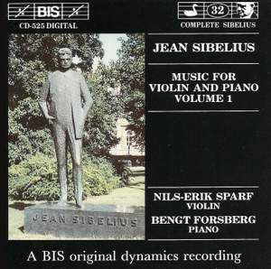 Sibelius - Music for Violin and Piano, Volume 1