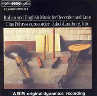 Italian and English Music for Recorder and Lute