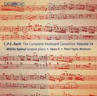 C P E Bach - Complete Keyboard Concertos, Volume 14
