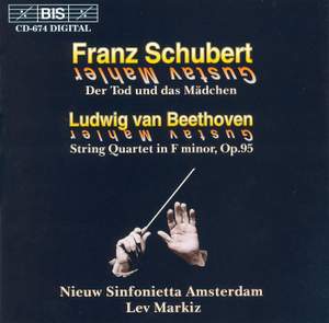 Schubert & Beethoven - String Quartets arranged for Orchestra by Mahler Product Image