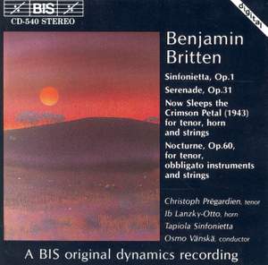 Britten: Works for Tenor & Orchestra