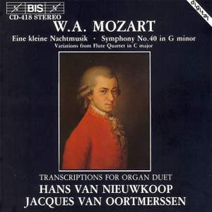 Mozart - Transcriptions for Organ Duet