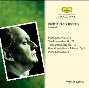 Kempff plays Brahms – Volume II