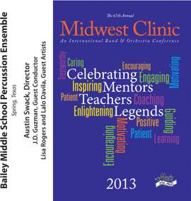 2013 Midwest Clinic: Bailey Middle School Percussion Ensemble