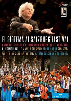 Simon Rattle et al. conducts at the El Sistema At Salzburg Festival