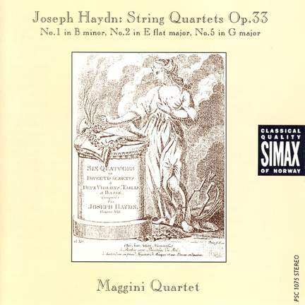 Haydn: String Quartets Op. 33 Nos. 1, 2 & 5