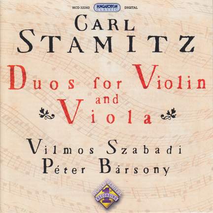 C Stamitz: Duos for Violin and Viola, Vol. 1