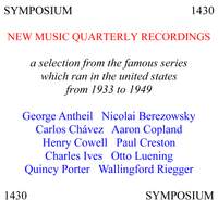 A Selection from the Catalogue of New Music Quarterly Recordings