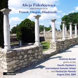 Alicja Fiderkiewicz plays piano music by Chopin, Hindemith & Franck