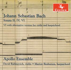 JS Bach: Sonatas for Violin & Harpsichord