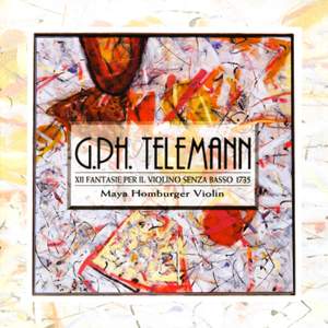 Telemann: Fantasias (12) for solo violin, TWV 40:14-25 Product Image