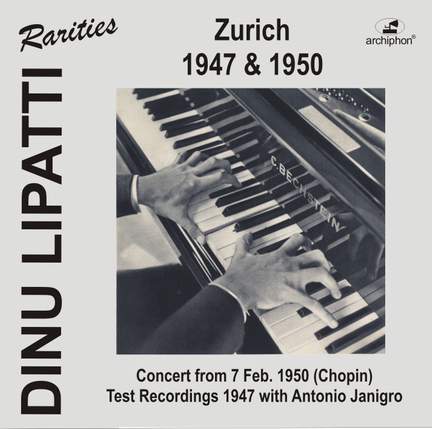 Dinu Lipatti in Zurich