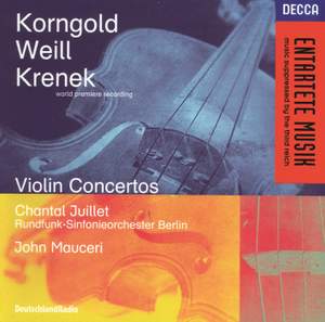 Korngold, Weill & Krenek: Violin Concertos