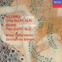 Beethoven (arr. Mahler): String Quartet No.11 & Brahms (orch. Schoenberg): Piano Quartet No.1