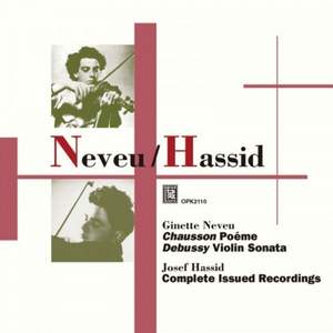 Ginette Neveu & Josef Hassid: Recordings