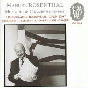 Rosenthal: Musique De Chambre