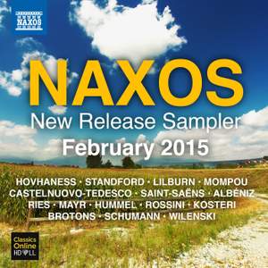 Naxos February 2015 New Release Sampler