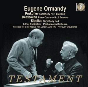 Eugene Ormandy conducts Prokofiev, Beethoven & Sibelius