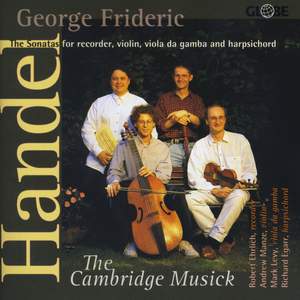 George Frideric Handel: The Sonatas for Recorder, Violin, Viola da Gamba and Harpsichord