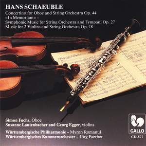 Hans Schaeuble: Orchesterwerke Product Image