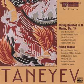 Taneyev: String Quintet in G Major, Op. 14, Piano Music