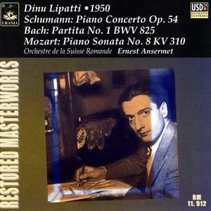 Schumann: Piano Concerto Op. 54, Bach: Partita No. 1, BWV 825 & Mozart: Piano Sonata No. 8, K. 310