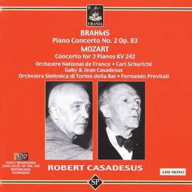 Brahms: Piano Concerto No. 2 & Mozart: Concerto for Three Pianos