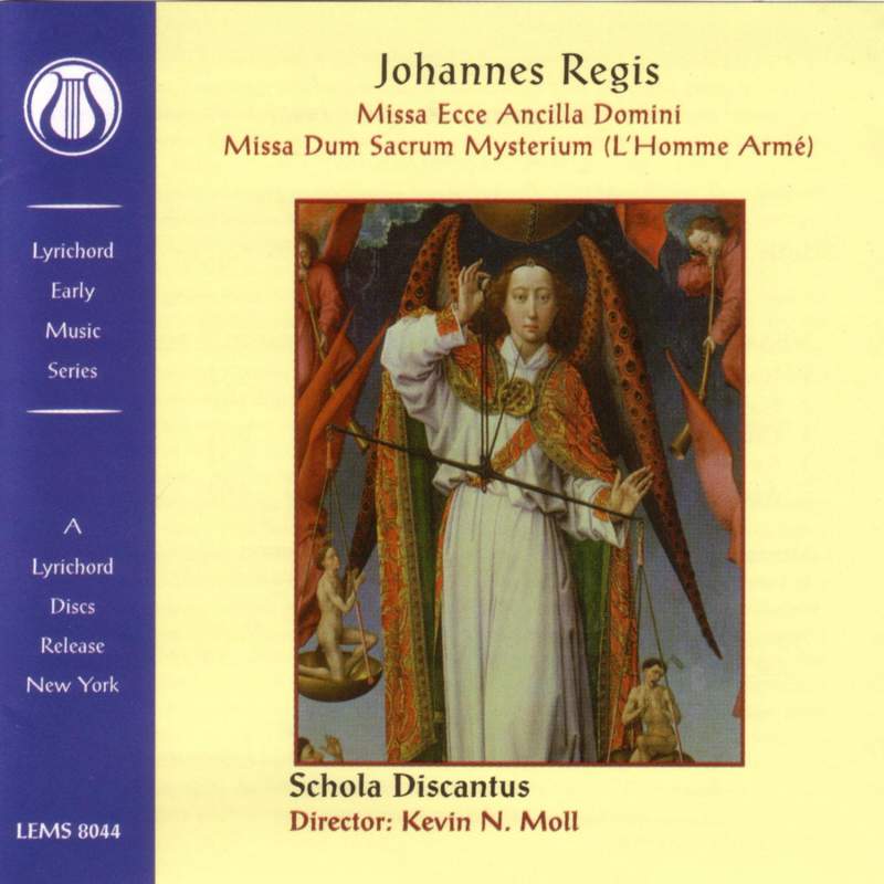 Johannes Regis: Missa Ecce ancilla Domini, Missa Dum sacrum mysterium (中古品) Johannes Regis - Choral Works - Musique en Wallonie: MEW08480849