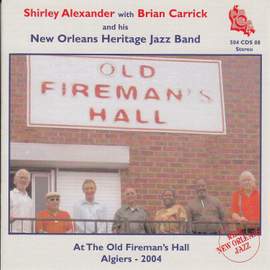 Shirley Alexander with Brian Carrick & His New Orleans Heritage Jazz Band at the Old Fireman's Hall Algiers 2004