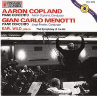 Copland and Menotti: Piano Concertos