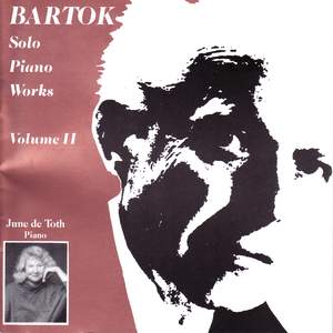 Bartok Solo Piano Works, Volume 2