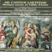 Various Artist: Ad Cantus Laetitiae, Musique sacrée en Vallée d' Aoste