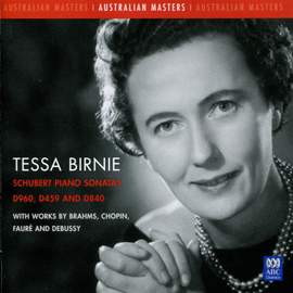 Schubert Piano Sonatas D960, D459 and D840 with works by Brahms, Chopin, Fauré and Debussy