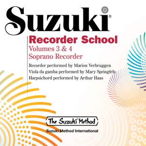 Suzuki Recorder School, Vols. 3 & 4 (Soprano Recorder)
