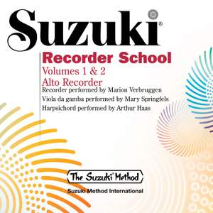 Suzuki Recorder School, Vols. 1 & 2 (Alto Recorder)